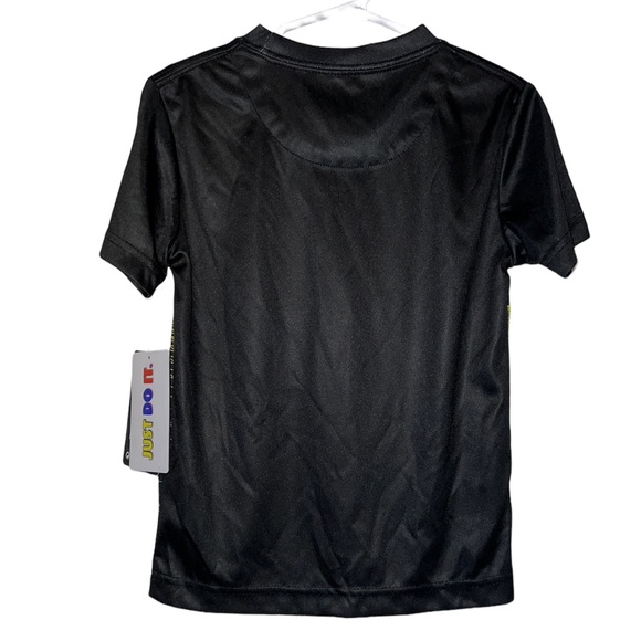 Nike Dri-FIT Boys' Logo Short Sleeve Tee- Black Size 4XS - Picture 5 of 6